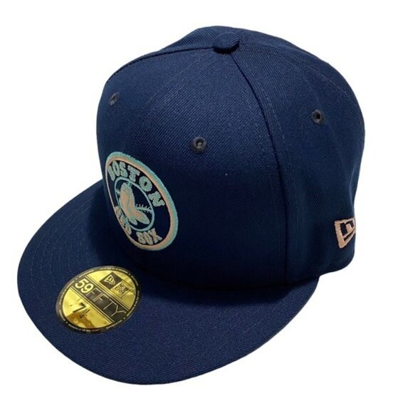 59Fifty Cap Boston Red Sox MLB Color UV Oceanside Peach 7 1/4 - Picture 4 of 10